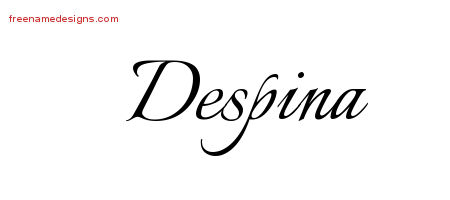 Calligraphic Name Tattoo Designs Despina Download Free