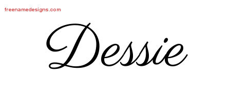 Classic Name Tattoo Designs Dessie Graphic Download