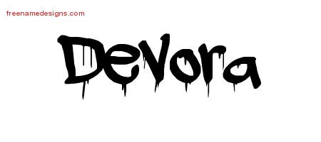 Graffiti Name Tattoo Designs Devora Free Lettering