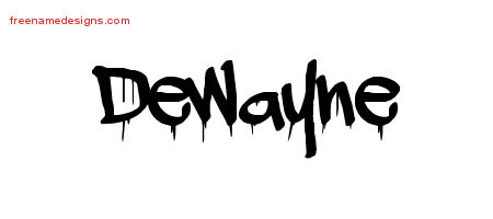 Graffiti Name Tattoo Designs Dewayne Free