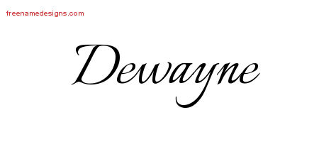 Calligraphic Name Tattoo Designs Dewayne Free Graphic Calligraphic Name Tattoo Designs Dewayne Free Graphic