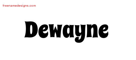 Groovy Name Tattoo Designs Dewayne Free