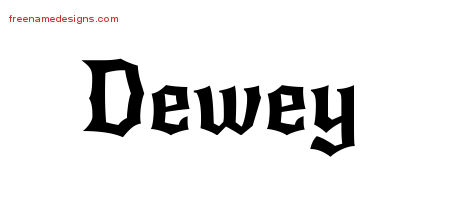 Gothic Name Tattoo Designs Dewey Download Free