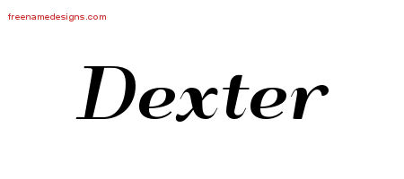 Art Deco Name Tattoo Designs Dexter Graphic Download