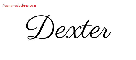 Classic Name Tattoo Designs Dexter Printable