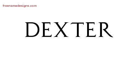 Regal Victorian Name Tattoo Designs Dexter Printable