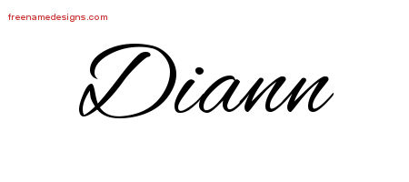 Cursive Name Tattoo Designs Diann Download Free