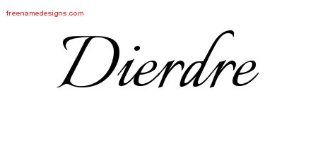 Calligraphic Name Tattoo Designs Dierdre Download Free