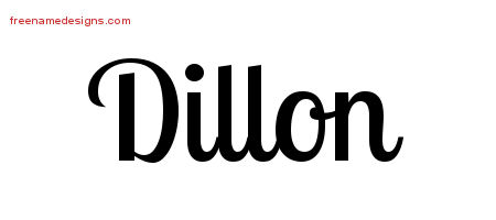 Handwritten Name Tattoo Designs Dillon Free Printout