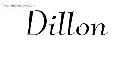 Elegant Name Tattoo Designs Dillon Download Free