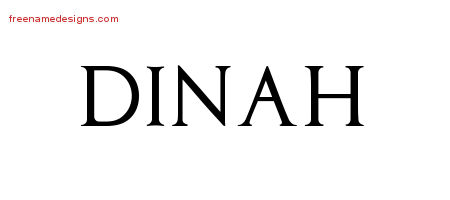 Regal Victorian Name Tattoo Designs Dinah Graphic Download