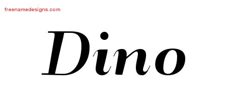 Art Deco Name Tattoo Designs Dino Graphic Download