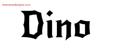 Gothic Name Tattoo Designs Dino Download Free