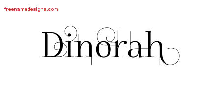 Decorated Name Tattoo Designs Dinorah Free