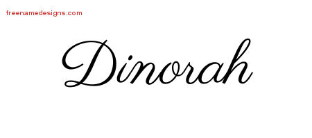 Classic Name Tattoo Designs Dinorah Graphic Download