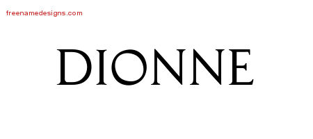 dionne Archives - Free Name Designs