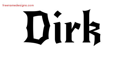 Gothic Name Tattoo Designs Dirk Download Free
