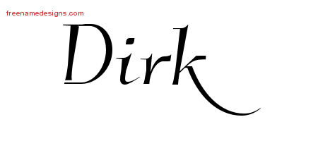 Elegant Name Tattoo Designs Dirk Download Free