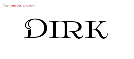 Flourishes Name Tattoo Designs Dirk Graphic Download