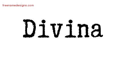 Typewriter Name Tattoo Designs Divina Free Download