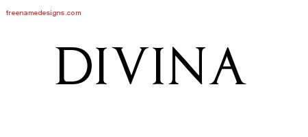 Regal Victorian Name Tattoo Designs Divina Graphic Download