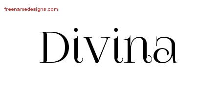 Vintage Name Tattoo Designs Divina Free Download