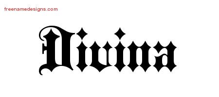 Old English Name Tattoo Designs Divina Free