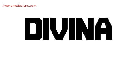 Titling Name Tattoo Designs Divina Free Printout
