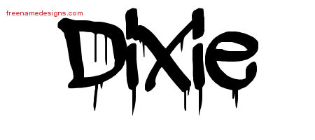 Graffiti Name Tattoo Designs Dixie Free Lettering