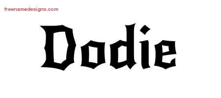 Gothic Name Tattoo Designs Dodie Free Graphic