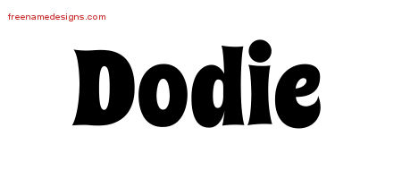 Groovy Name Tattoo Designs Dodie Free Lettering