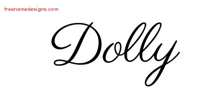 Classic Name Tattoo Designs Dolly Graphic Download