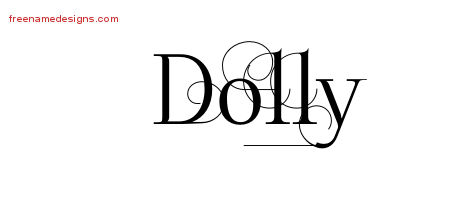 Decorated Name Tattoo Designs Dolly Free