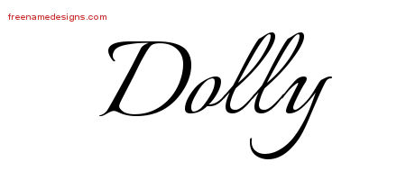 Calligraphic Name Tattoo Designs Dolly Download Free