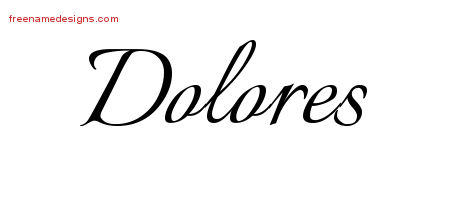 Calligraphic Name Tattoo Designs Dolores Download Free