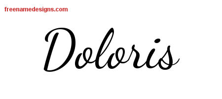 Lively Script Name Tattoo Designs Doloris Free Printout