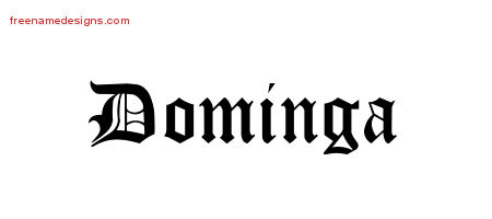 Blackletter Name Tattoo Designs Dominga Graphic Download