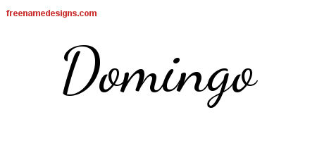 Lively Script Name Tattoo Designs Domingo Free Download