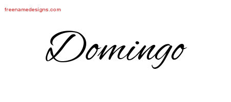 Cursive Name Tattoo Designs Domingo Free Graphic