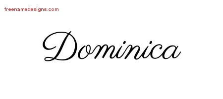 Classic Name Tattoo Designs Dominica Graphic Download
