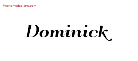 Art Deco Name Tattoo Designs Dominick Graphic Download