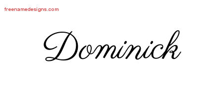 Classic Name Tattoo Designs Dominick Printable