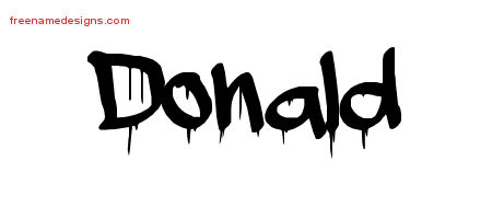 Graffiti Name Tattoo Designs Donald Free Lettering