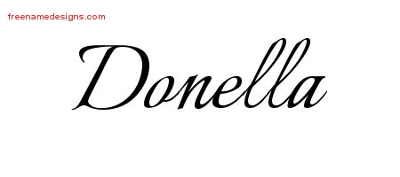 Calligraphic Name Tattoo Designs Donella Download Free