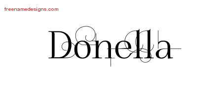 Decorated Name Tattoo Designs Donella Free