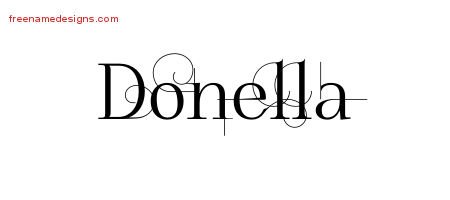 Decorated Name Tattoo Designs Donella Free