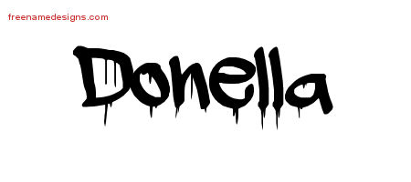 Graffiti Name Tattoo Designs Donella Free Lettering