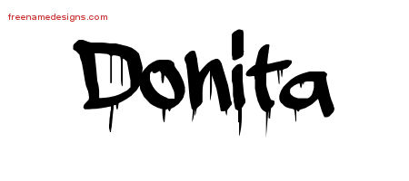 Graffiti Name Tattoo Designs Donita Free Lettering