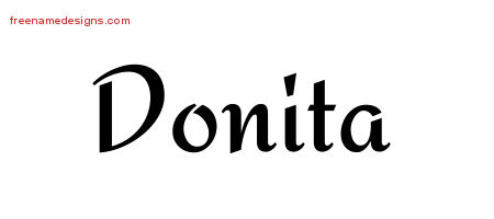 Calligraphic Stylish Name Tattoo Designs Donita Download Free