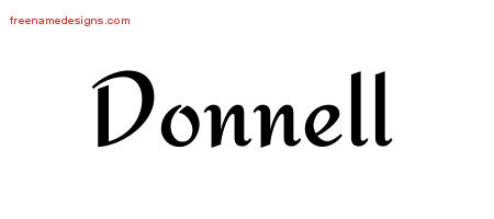 Calligraphic Stylish Name Tattoo Designs Donnell Free Graphic